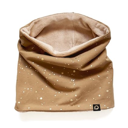 Schlauchschal Shine Gold Camel