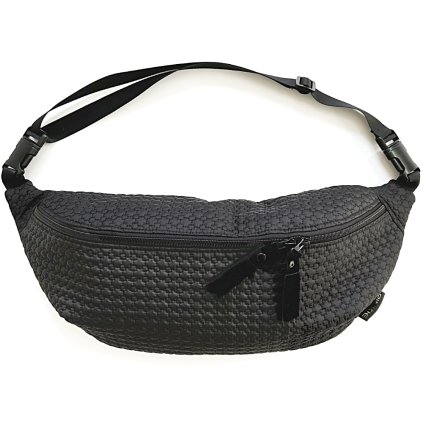 Saszetka biodrowa nerka Small Black Comb