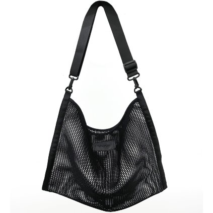 torba Pinkie Mesh Tote Black