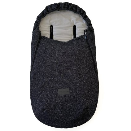 Dünner Fußsack Pinkie Shine Black