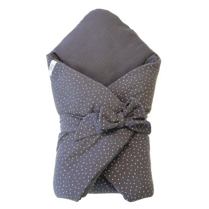 Bellou Grey Dots BIO pamut pólya