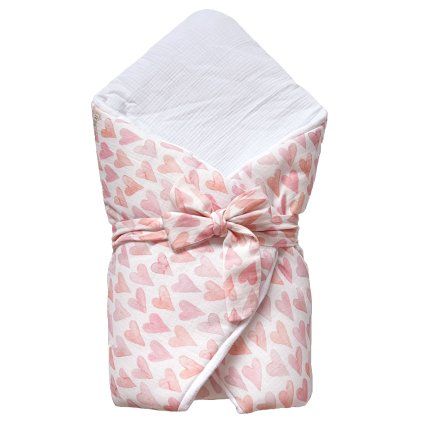 Bellou Muslin Light Pink BIO pamut pólya