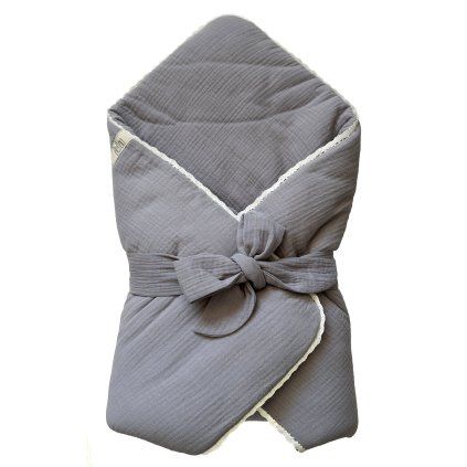 Bellou Muslin Grey BIO pamut pólya II.