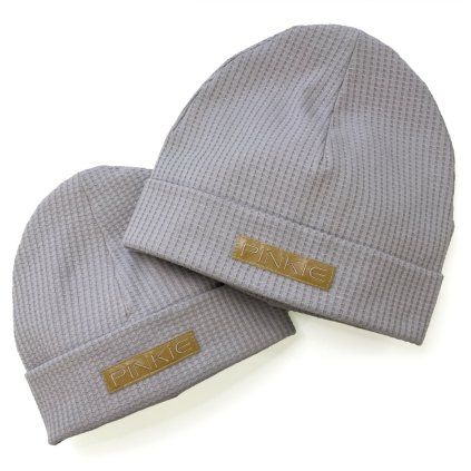 čepice Label Grey Duo | Pinkie