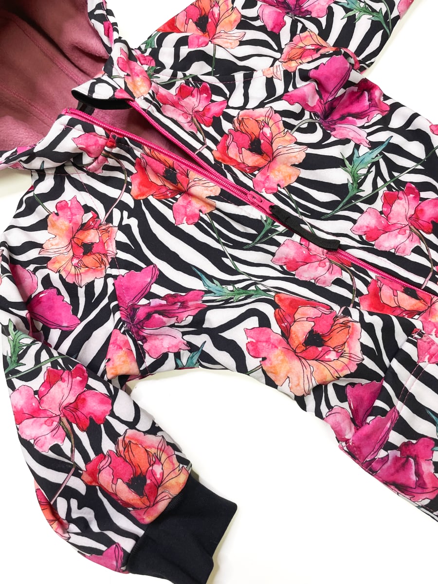 softshellová kombinéza Pinkie Zebra Varianta / velikost: 86-92