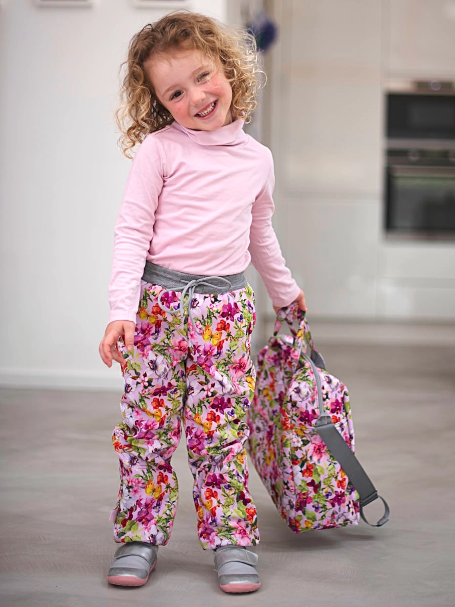 softshellové kalhoty Pinkie Flowers Varianta / velikost: 98-104