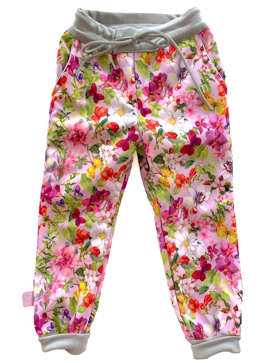 softshellové kalhoty Pinkie Flowers Varianta / velikost: 86-92