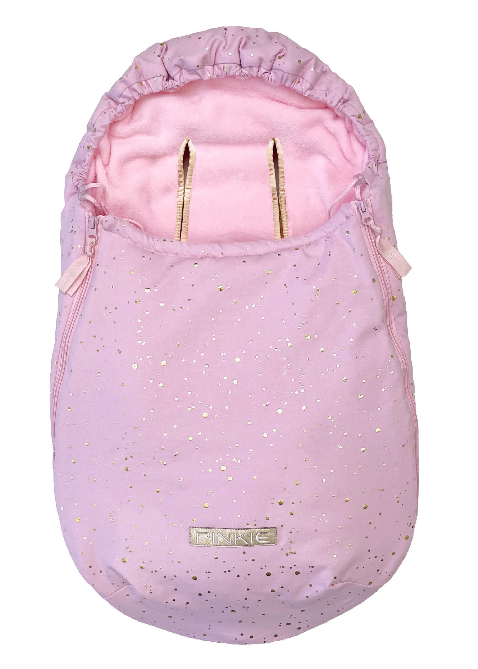 fusak Shine Gold Pink 0-12měsíců Varianta / velikost: dírky k prostřižení a provlečení