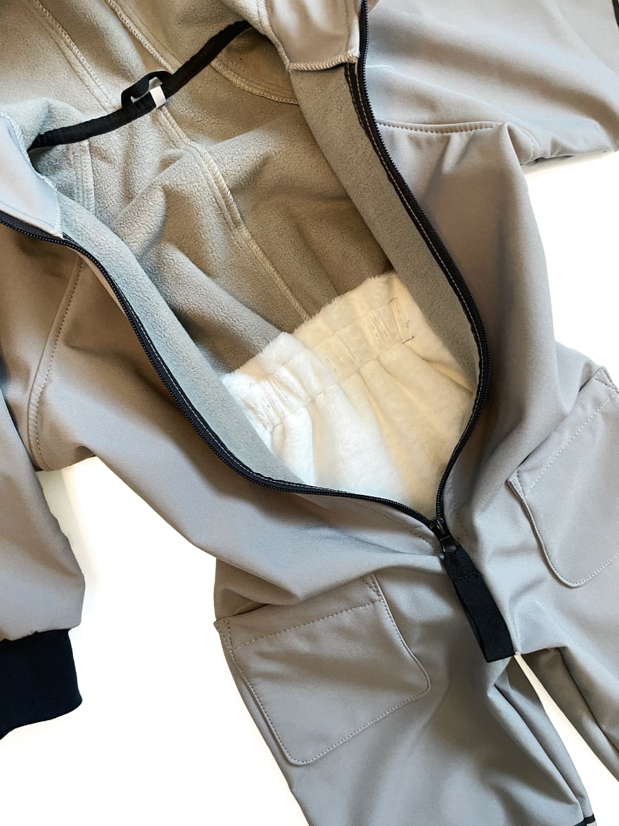 softshellová kombinéza Grey/Black Varianta / velikost: 110-116