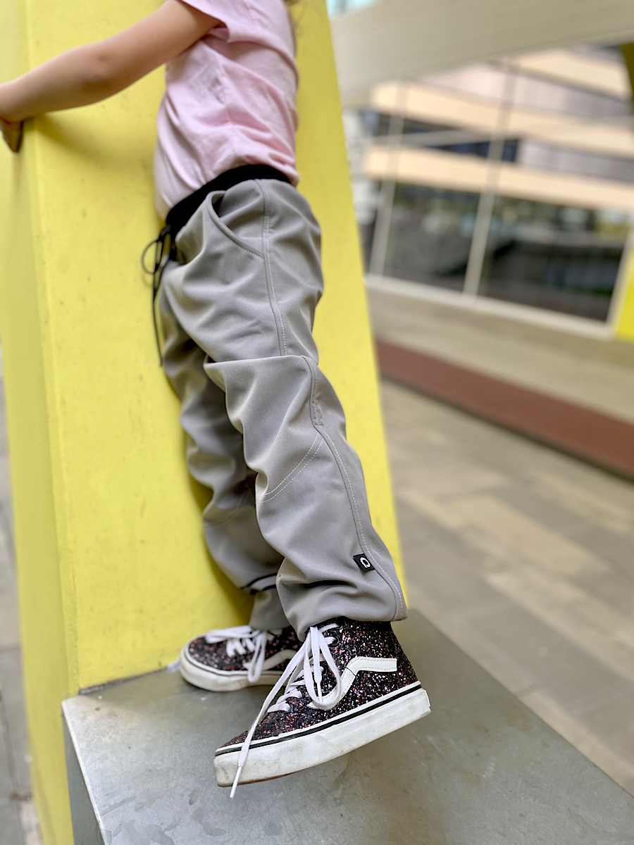 softshellové kalhoty Grey/Black Varianta / velikost: 134-140