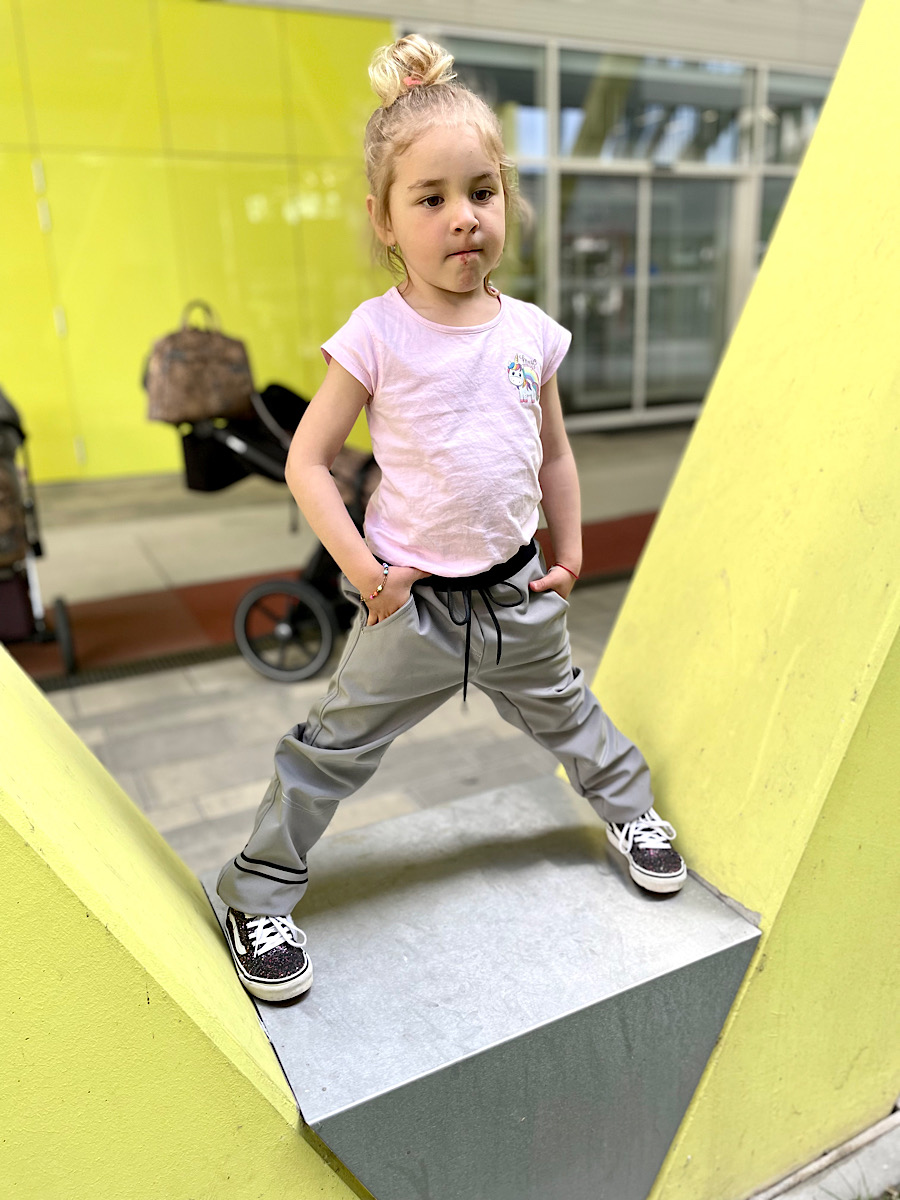 softshellové kalhoty Grey/Black Varianta / velikost: 134-140