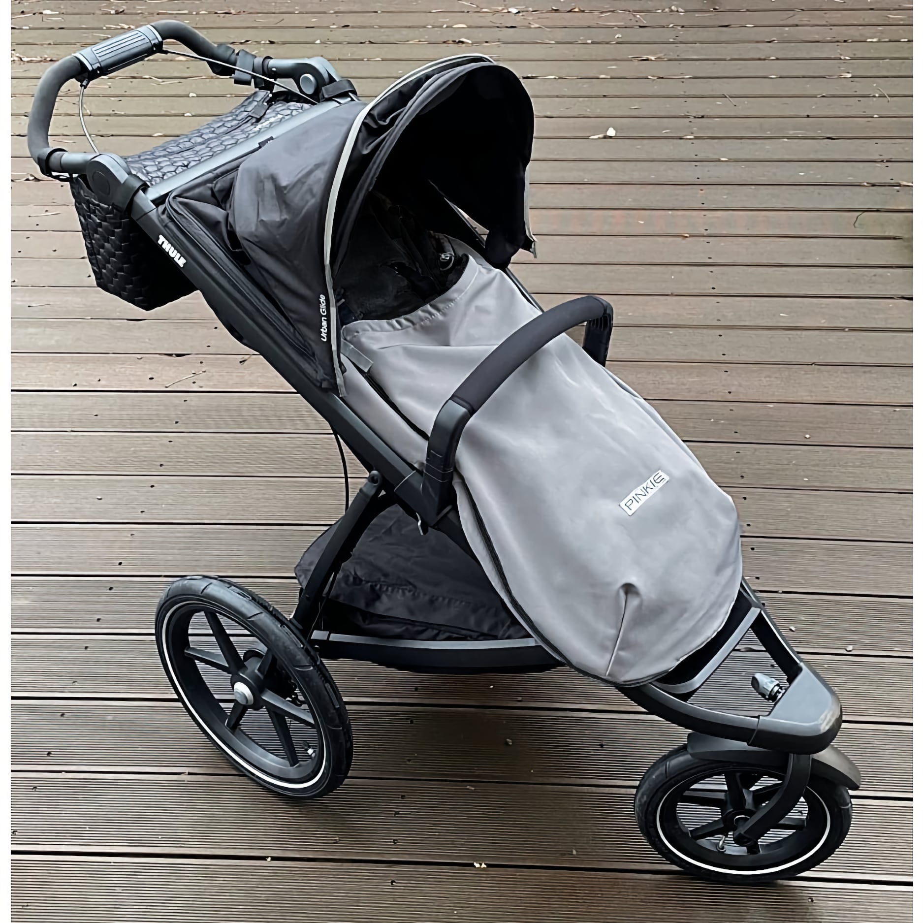 fusak Pinkie Softshell Grey/Black-slabší Varianta / velikost: podélné otvory (+100 Kč)