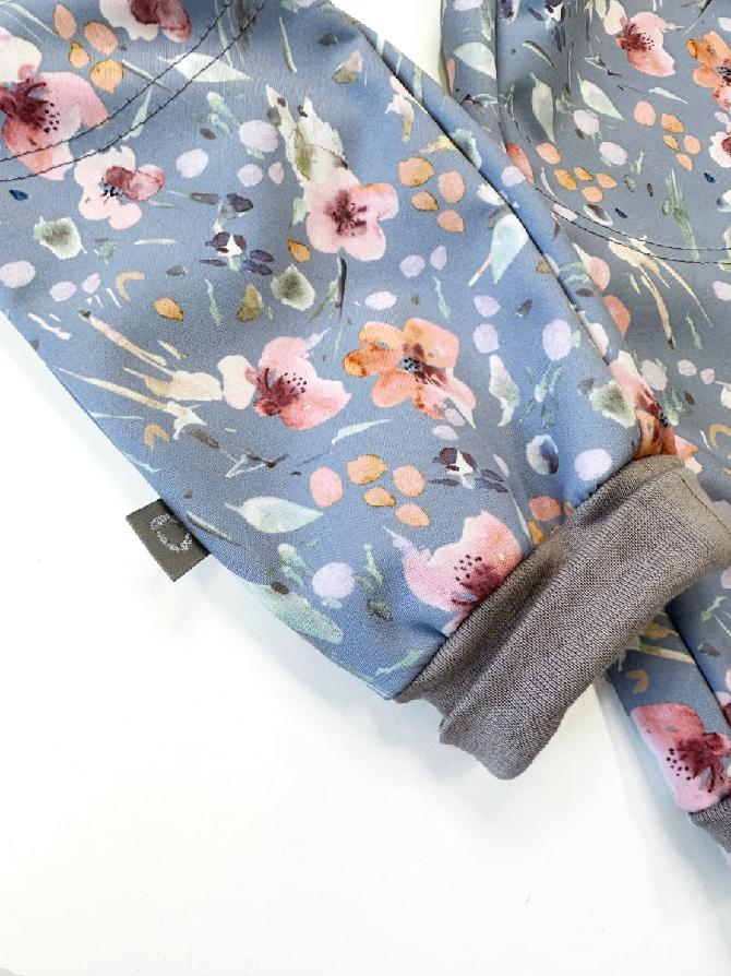 softshellové kalhoty Flower Blue Varianta / velikost: 134-140