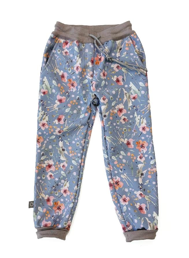 softshellové kalhoty Flower Blue Varianta / velikost: 134-140