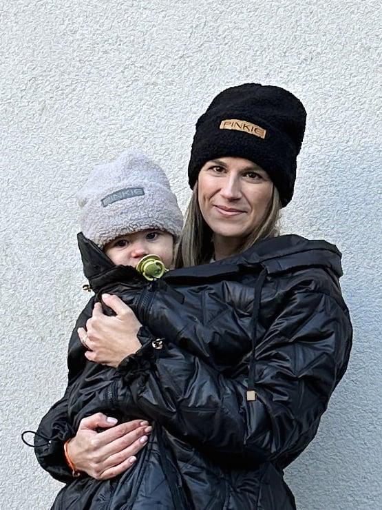 čepice Label Teddy Black Duo Varianta / velikost: 1-3 roky+dospělá