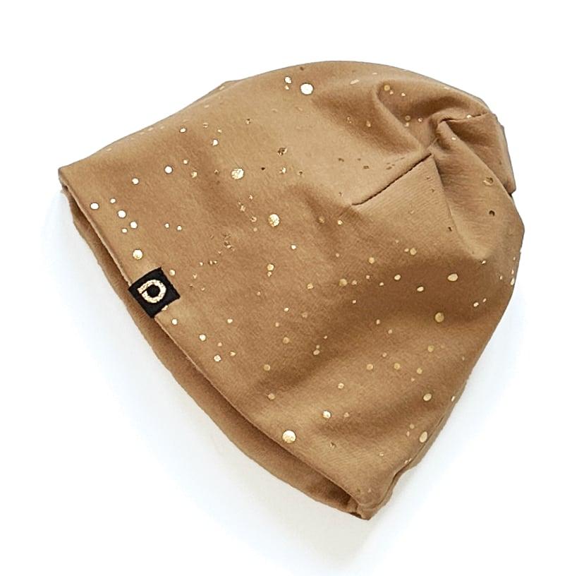 čepice Shine Gold Camel Varianta / velikost: 1-3 roky