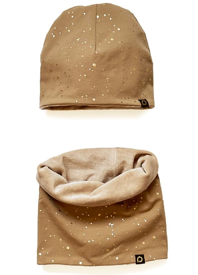 čepice Shine Gold Camel Varianta / velikost: 1-3 roky