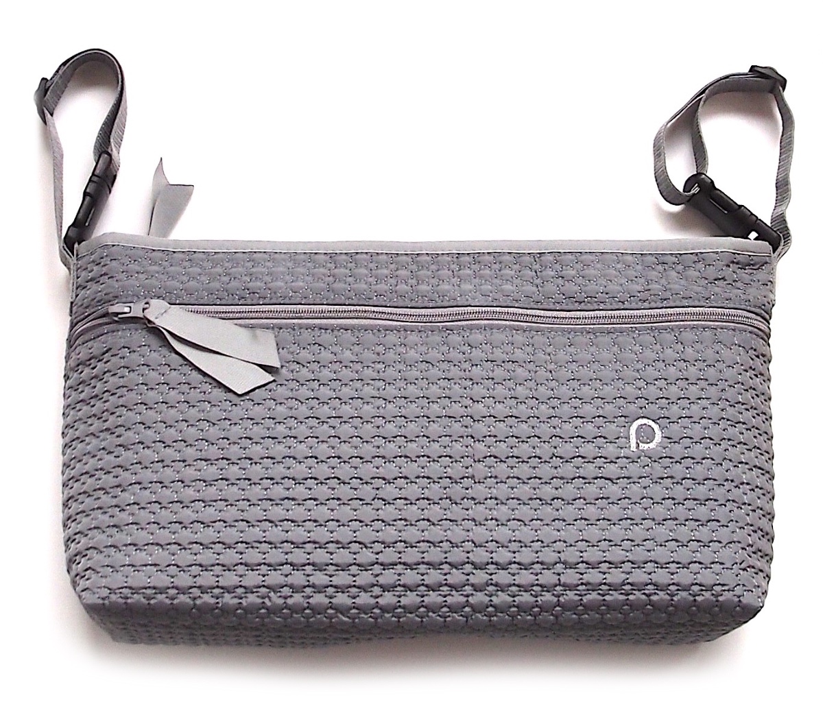 organizér Small Grey Comb s přední kapsou-L