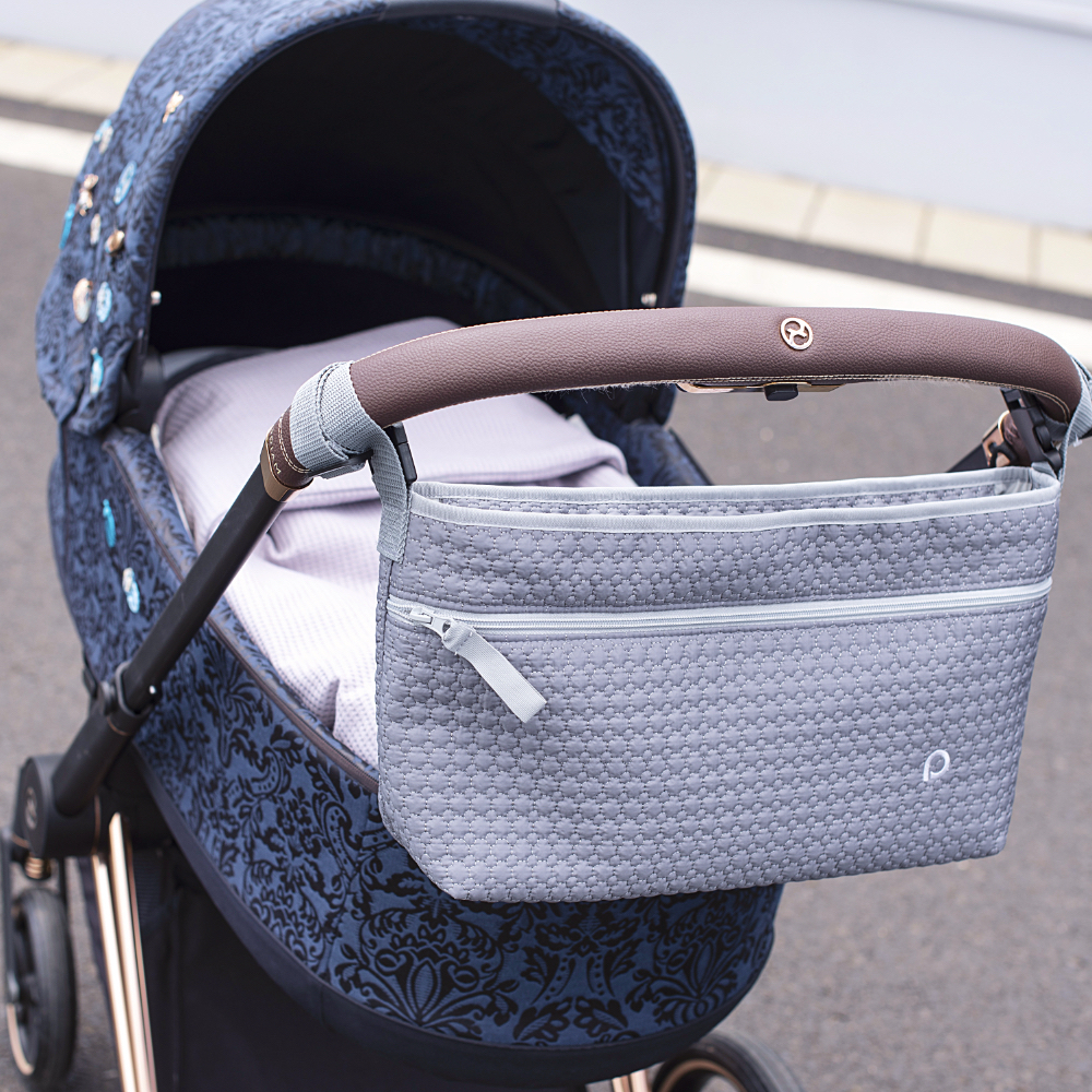 organizér Small Grey Comb s přední kapsou-L