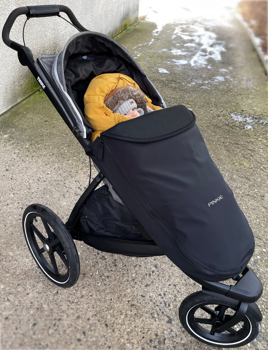zateplený nánožník Pinkie Softshell Black