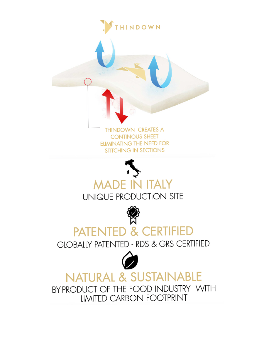 péřový rukávník Superfine Dark Grey