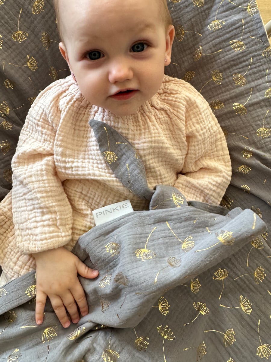 set Muslin Flower Grey