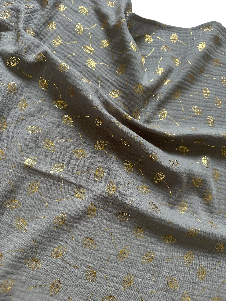 set Muslin Flower Grey