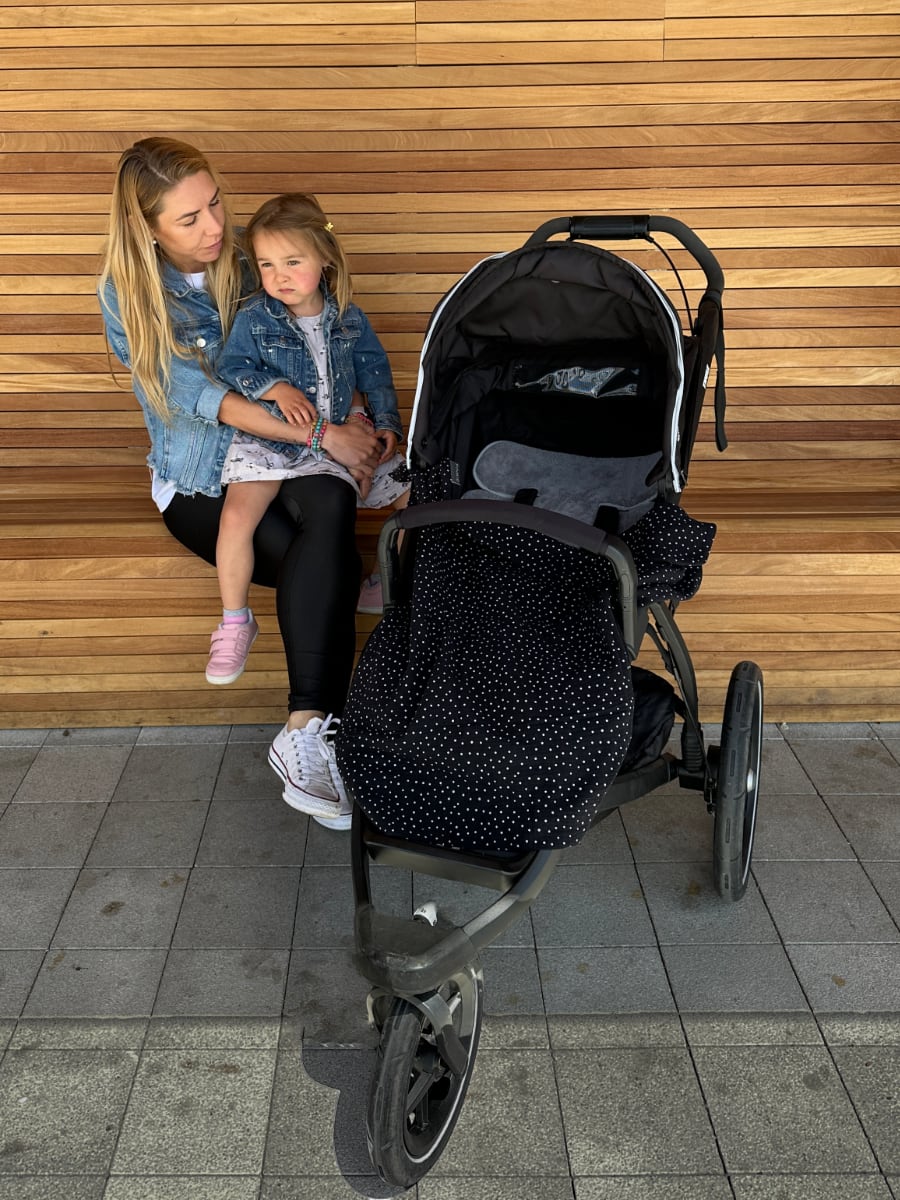 set Muslin Black Dots