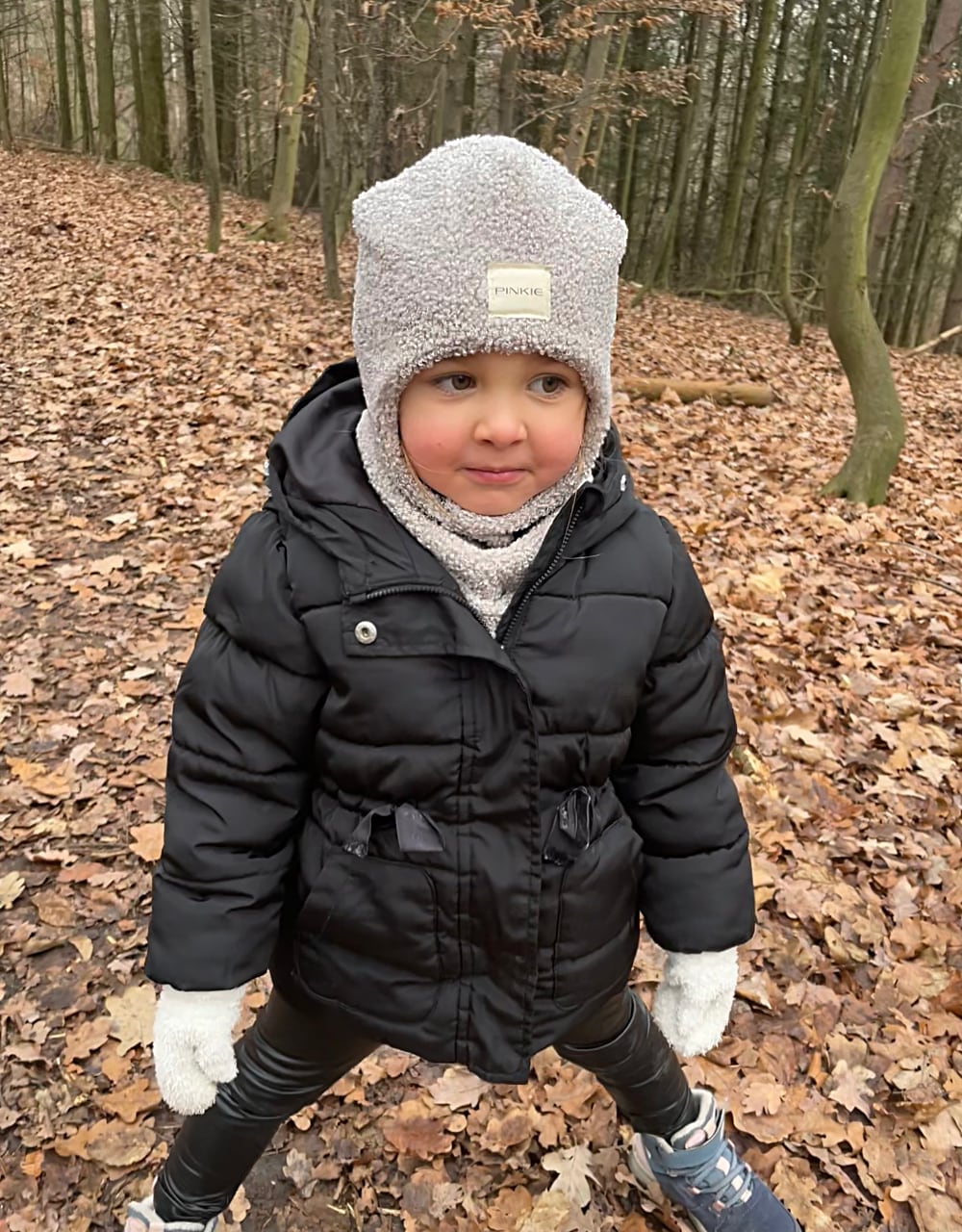 čepice-kukla Teddy Light Grey Varianta/ velikost: 3-6 let