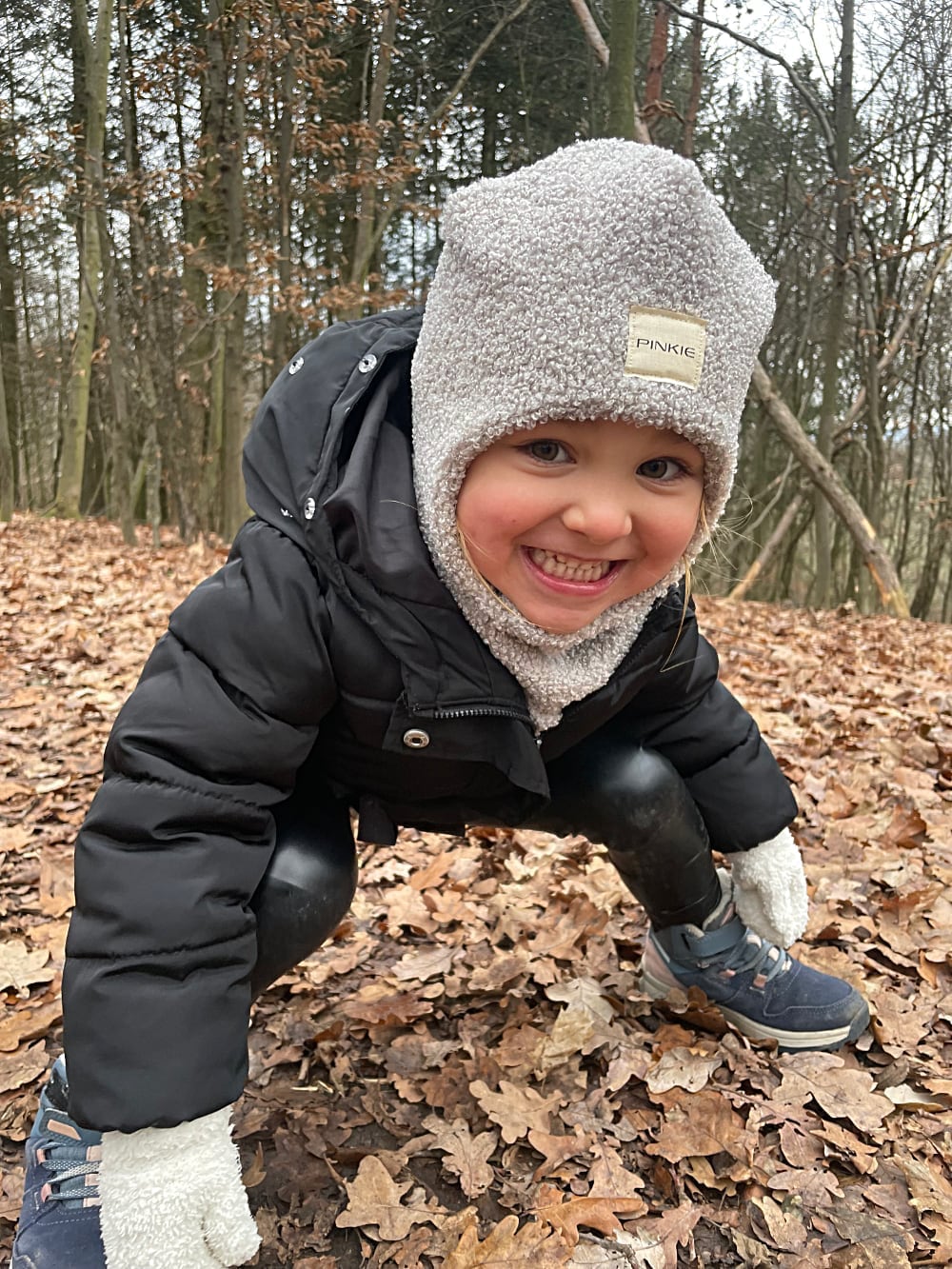 čepice-kukla Teddy Light Grey Varianta/ velikost: 3-6 let