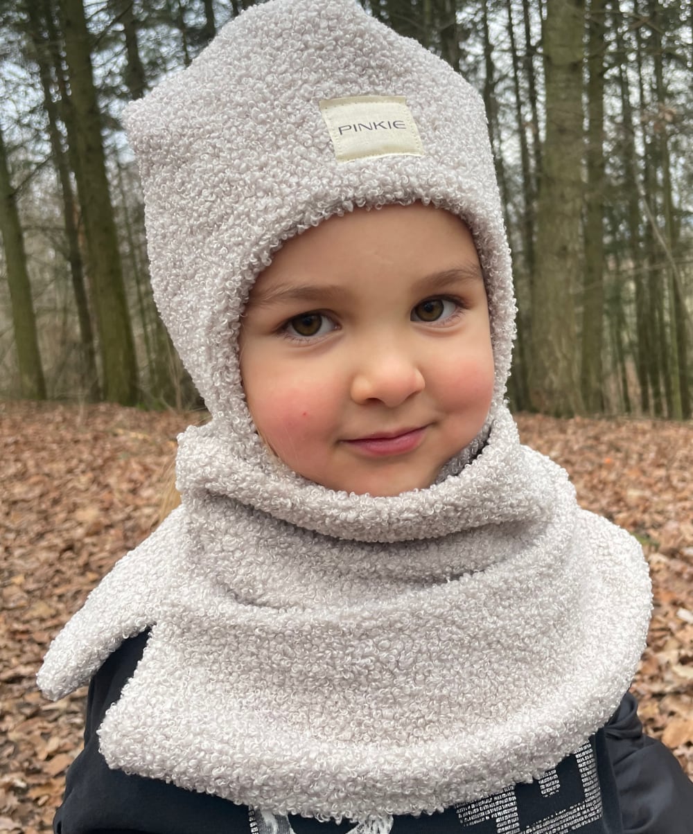 čepice-kukla Teddy Light Grey Varianta/ velikost: 3-6 let