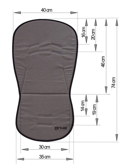 letní podložka Bamboo Grey Varianta / velikost: dírky k prostřižení a provlečení