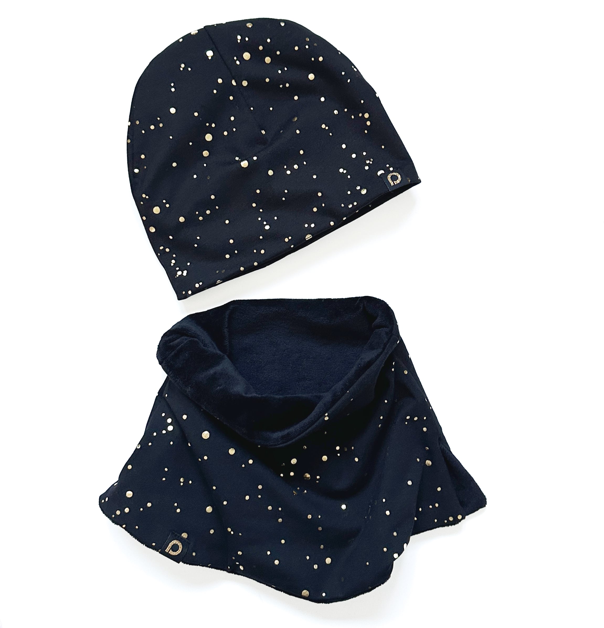 čepice Shine Gold Black Varianta / velikost: 3-6 let