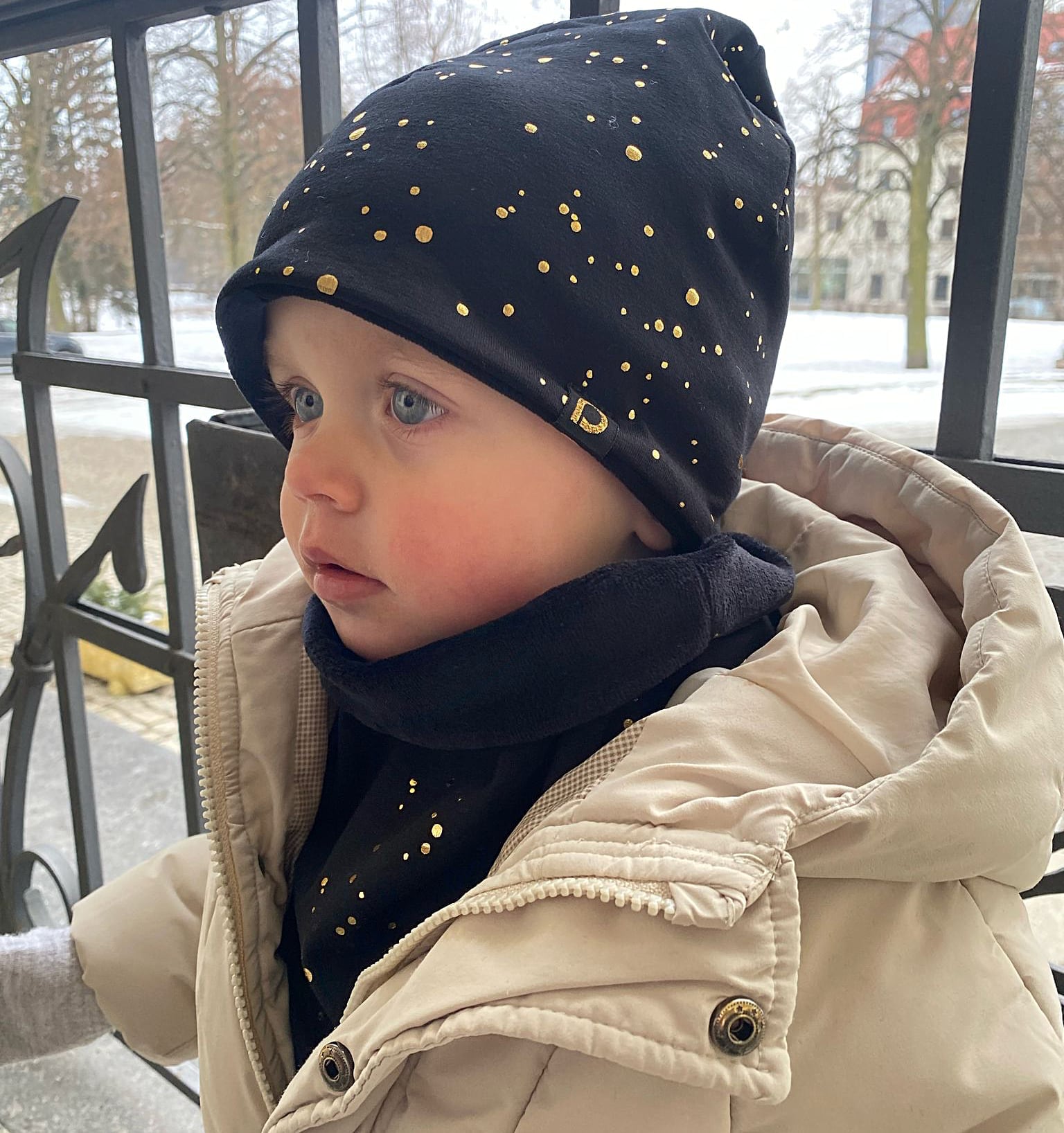 čepice Shine Gold Black Varianta / velikost: 3-6 let