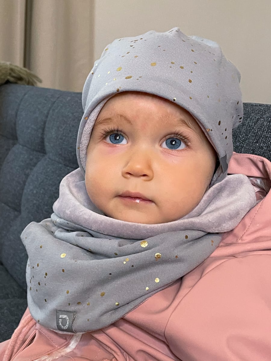 čepice Shine Gold Grey Varianta / velikost: 3-6 let