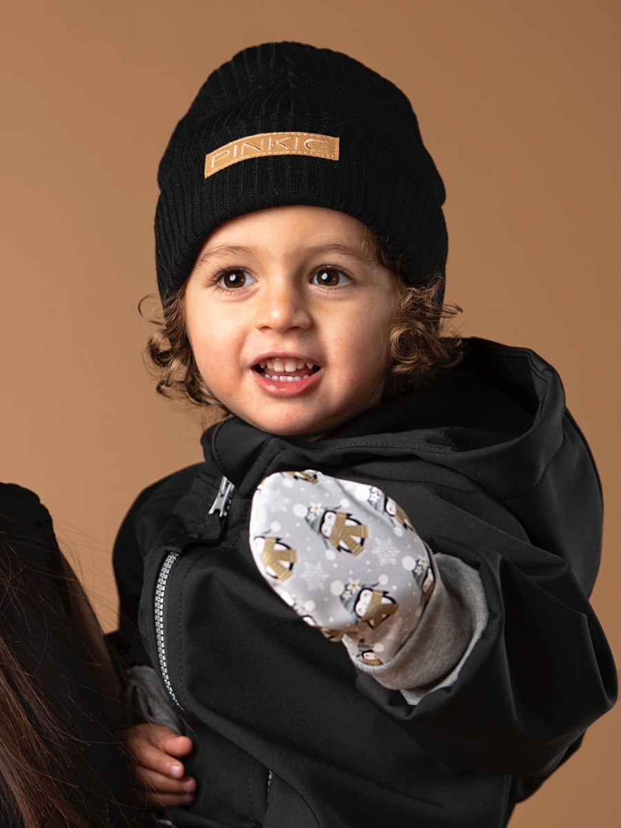 čepice Label Black Varianta / velikost: 6 let-dospělá