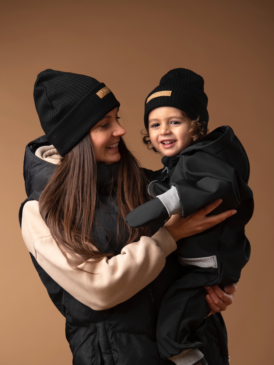 čepice Label Black Duo Varianta / velikost: 3-6 let+dospělá