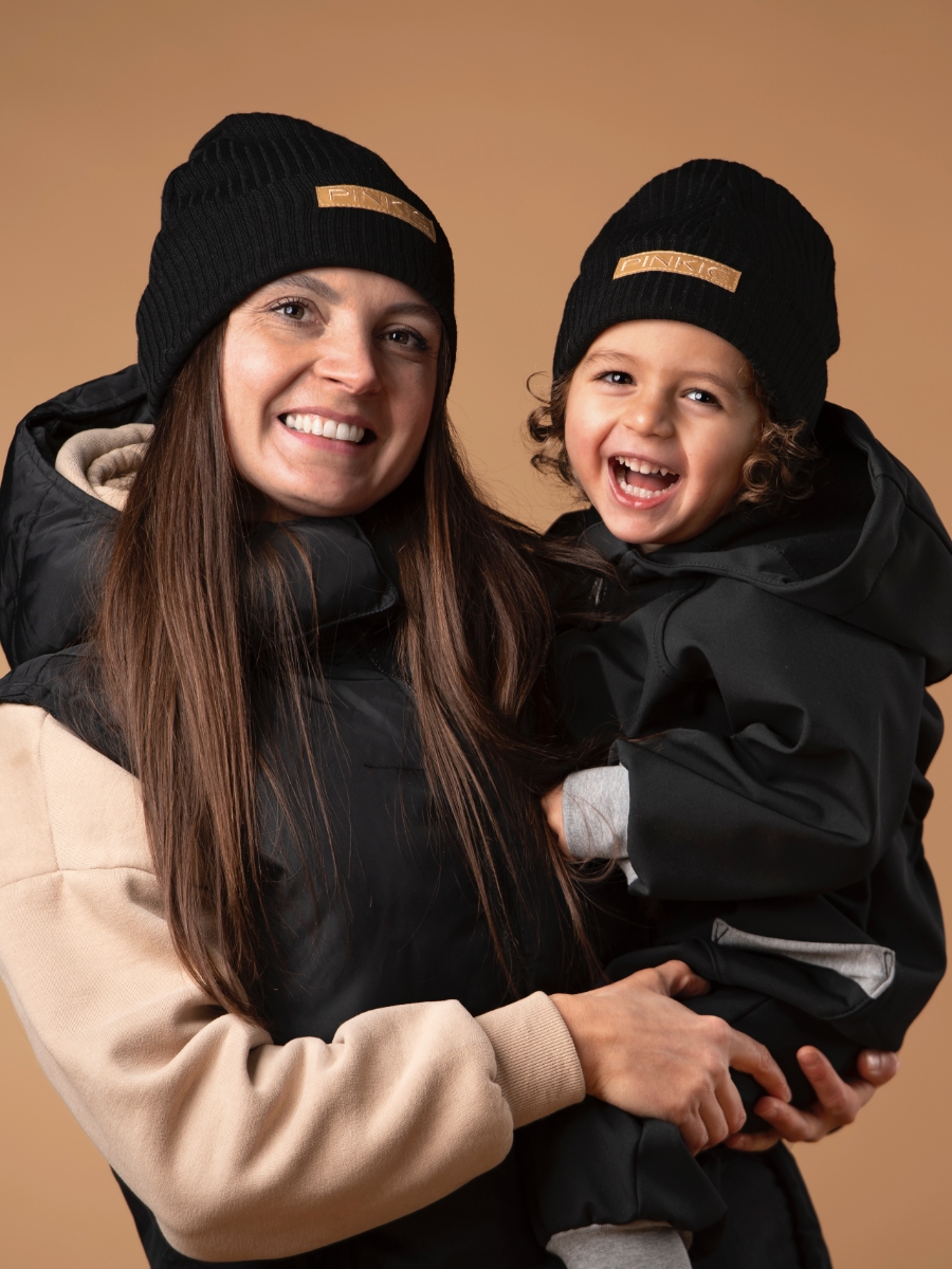 čepice Label Black Duo Varianta / velikost: 3-6 let+dospělá