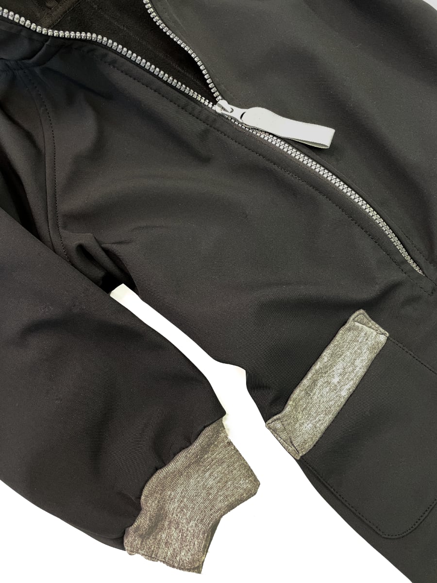 softshellová kombinéza Black/Grey Varianta / velikost: 98-104