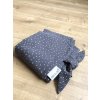letní deka Muslin Dark Grey Dots