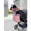 péřové rukavice na kočárek Superfine Light Pink