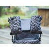 péřové rukavice na kočárek Superfine dark grey