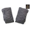 péřové rukavice na kočárek Superfine dark grey