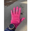 Běžecké rukavice zateplené - růžové