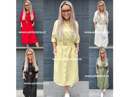 Košilové šaty ELEGANT