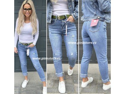 7/8 džíny s páskem ICONIC