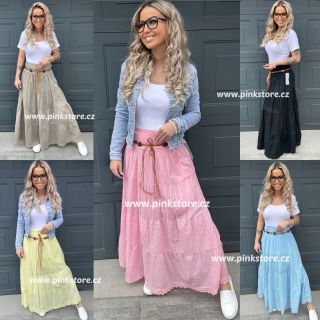 NOVINKA 💛 Boho Krajkovaná sukně DOLCE Tady objednáš 👉 https://www.pinkstore.cz/boho-krajkovana-sukne-dolce/