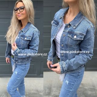 NOVINKA! 💙 Tady objednáš 👉 https://www.pinkstore.cz/dzinova-bunda-mimi-dave/
