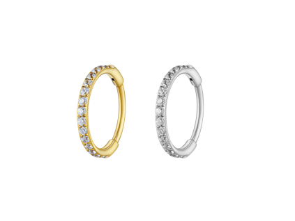 Crystal hinged ring