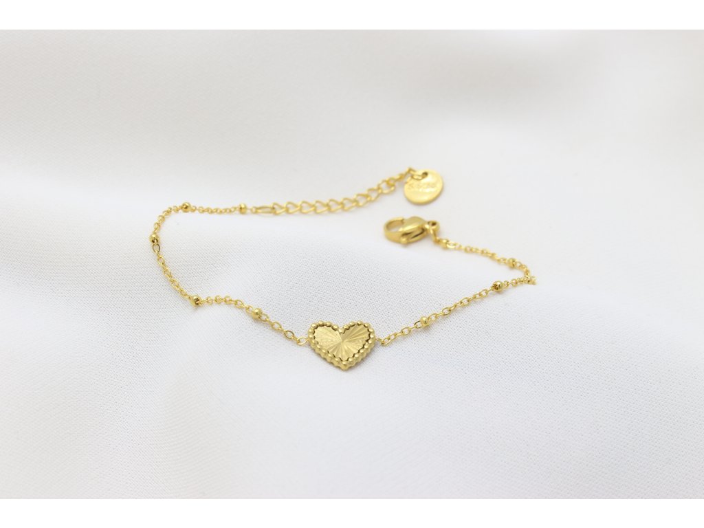 Náramok z chirurgickej ocele HEART GLOW